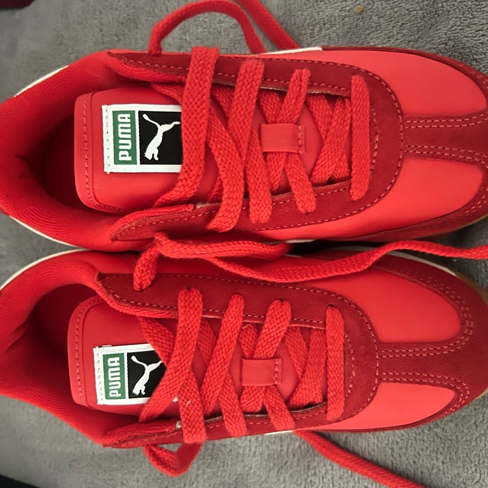 Puma Kids Vibrant Red Sneakers
